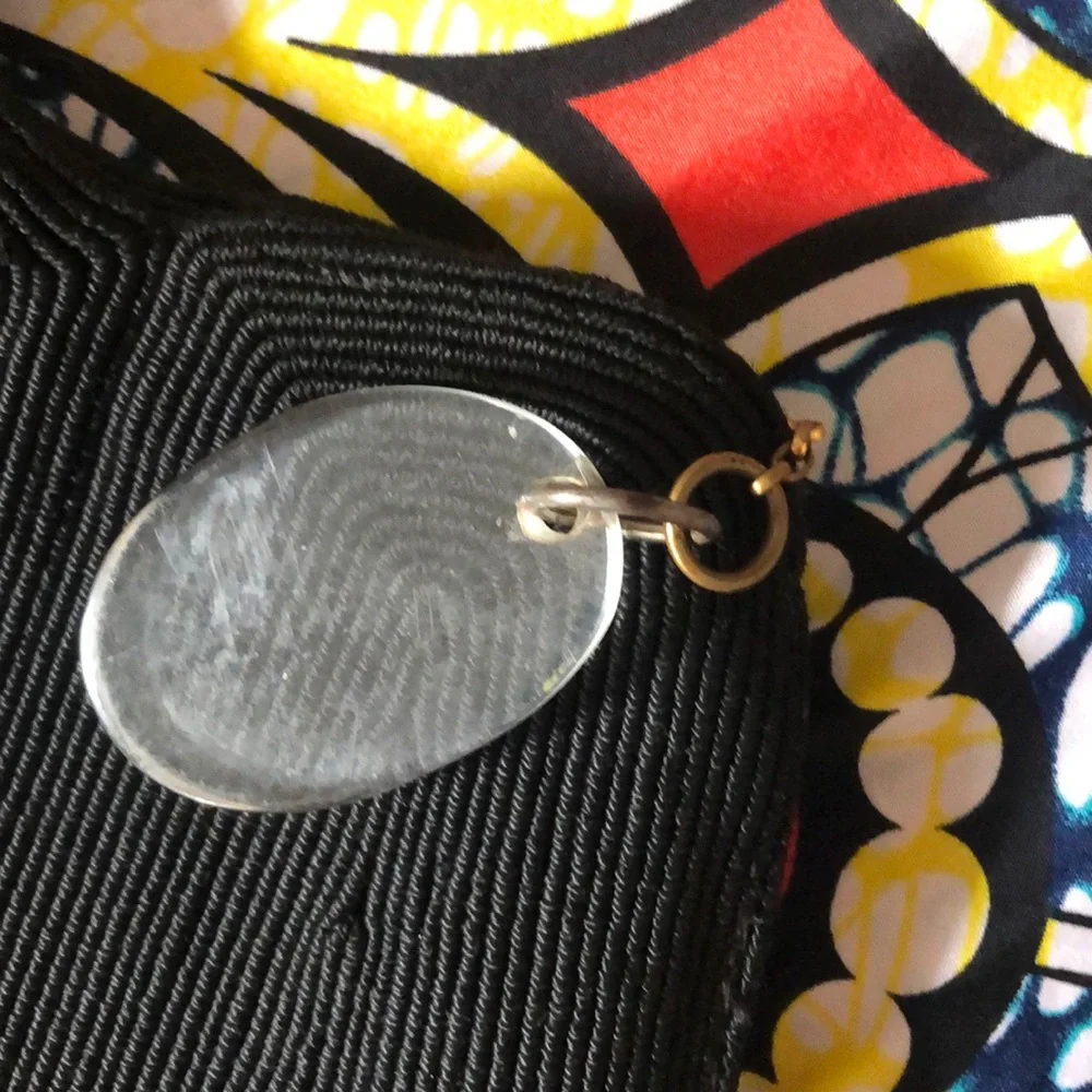 Vintage 40’s Corde Purse Wristlet Lucite Pull